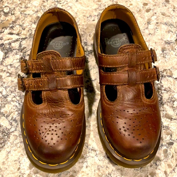 Dr. Martens Shoes - Dr Martens 6, Brown Mary Jane oxfords style